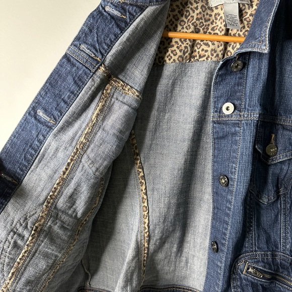 Chico's Platinum Stylish Stretch Denim Blue Jean Jacket Sz3 - Picture 5 of 8